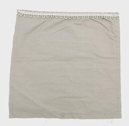 28x28 cm Fermuarsız Dikilmiş Astar Koyu Gri