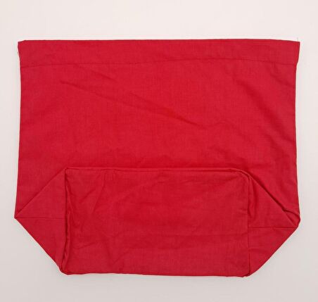 Örgü Çantaya Hazır Astar Tabanlı 22x12 cm Kırmızı Renk