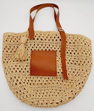 Suni Deri Cepli Ayarlanabilir Çift Saplı Çanta Seti Taba Light Gold Metalli