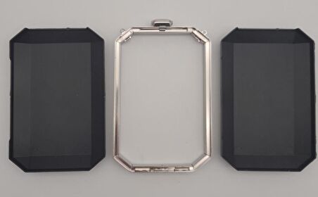 Abiye Çanta Kalıbı Dik Model Gümüş Metalli