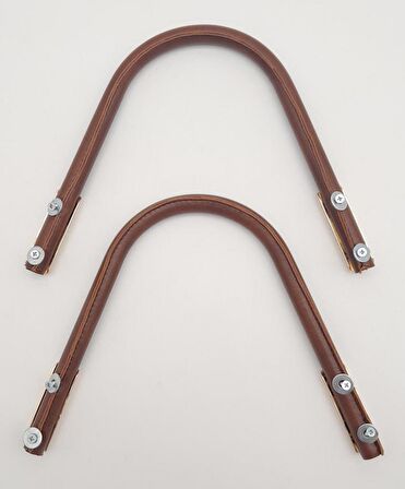 Suni Derili Metal Çanta Sapı Taba Renk Light Gold Metal