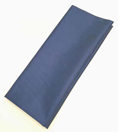 120X50 cm Lacivert Renk Pamuklu Saten Astarlık Kumaş