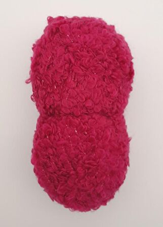 Buklet Boucle İp Fuşya Renk No:016