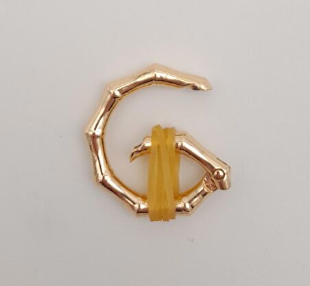 Köşeli Yaylı Halka Light Gold Renk 1 Adet