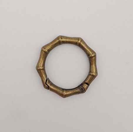 Köşeli Yaylı Halka Antik Renk 1 Adet