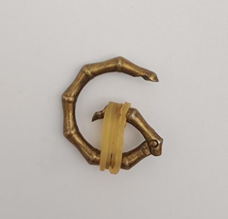 Köşeli Yaylı Halka Antik Renk 1 Adet