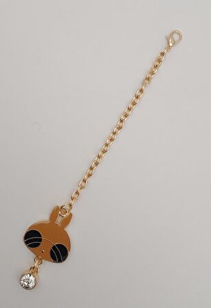 Light Gold Kitty Sarkaç Süs Sütlü Kahve Renk