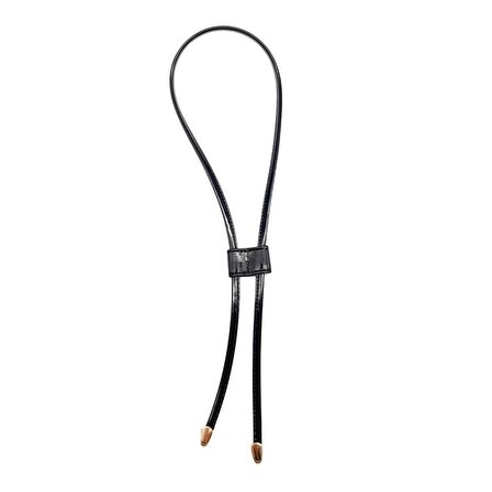 Rugan Deri Dikişli Büzgü Siyah Renk Light Gold Metalli