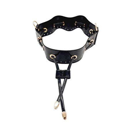 Rugan Deri Torba Çanta Aparatı Siyah Renk