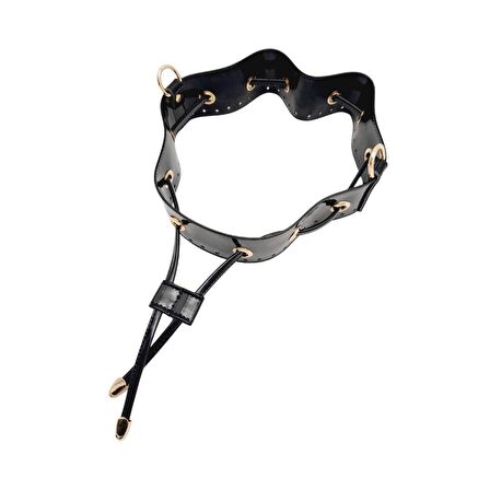 Rugan Deri Torba Çanta Aparatı Siyah Renk