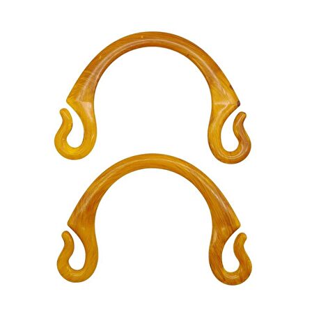 Bambu Görünümlü Plastik Çanta Sapı No:28 Açık Renk