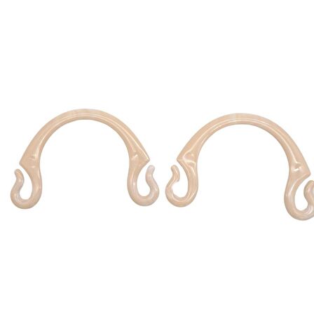 Akrilik Görünümlü Plastik Çanta Sapı No:28 Krem Renk