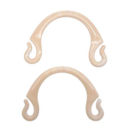 Akrilik Görünümlü Plastik Çanta Sapı No:28 Krem Renk