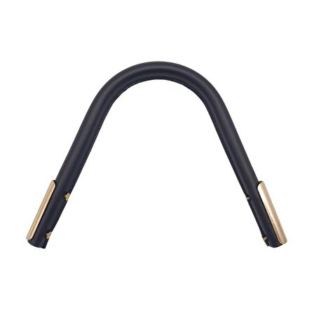 Suni Derili Metal Çanta Sapı Lacivert Renk Light Gold Metal 1 Adet