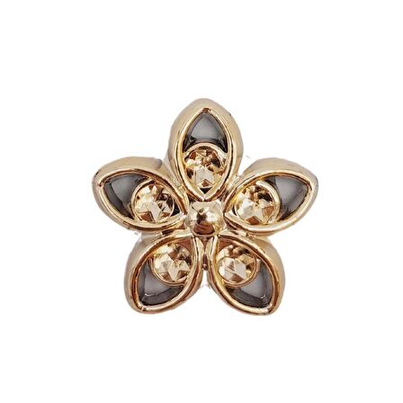 Plastik Çiçek Model Süs Light Gold Renk