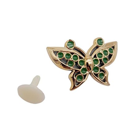 Plastik Kelebek Süs Light Gold Renk