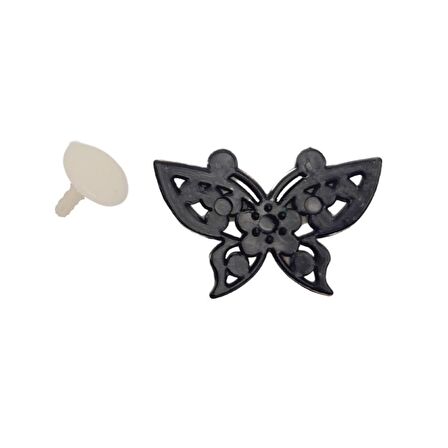 Plastik Kelebek Süs Light Gold Renk