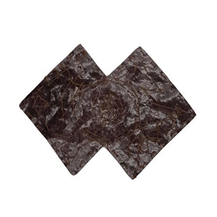 Angel Çanta Aksesuar Boncuk İşlemeli Derili Çift Kare Model Otantik Süs 1 Adet