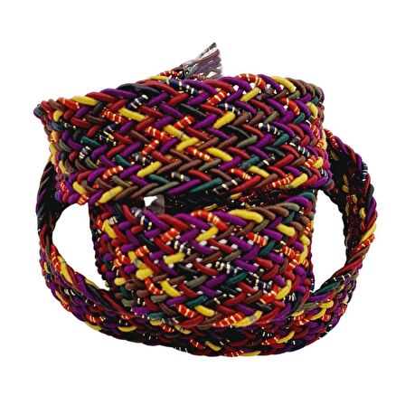 3 cm Renkli Simli Supra Örme Kolon 1 metre No:02