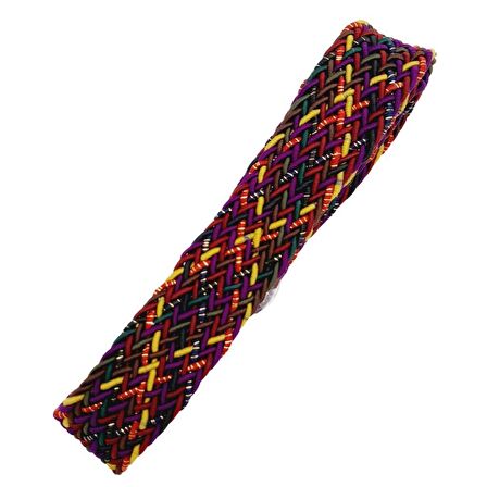 3 cm Renkli Simli Supra Örme Kolon 1 metre No:02