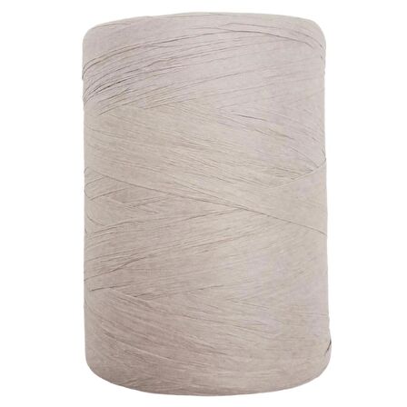 100 gr İthal Bambu Natural Soft Rafya Açık Gri Renk No:D82