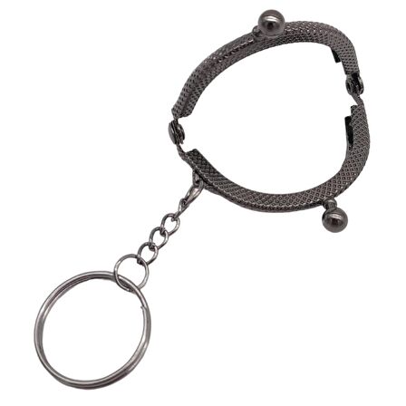 5 cm Anahtarlıklı Cüzdan Klipsi Füme Metal