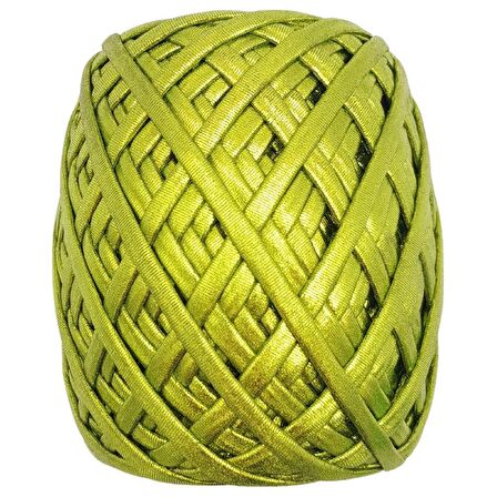 Yarnia Metalik İp Limon Yeşili Renk