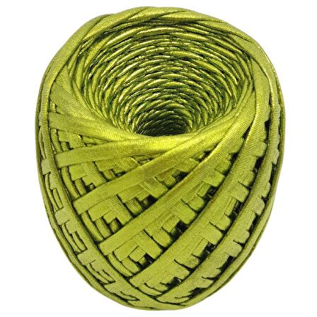 Yarnia Metalik İp Limon Yeşili Renk
