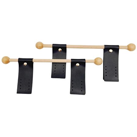 Suni Derili Ahşap Çanta Sapı Siyah Renk