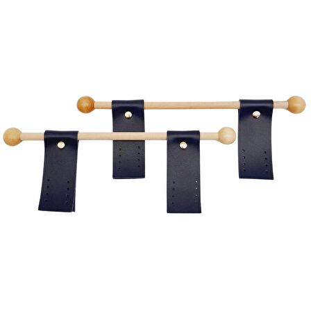 Suni Derili Ahşap Çanta Sapı Lacivert Renk