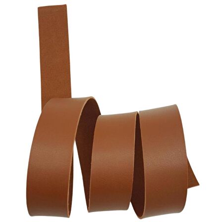 3 cm Şerit Suni Deri Taba Renk 1 metre