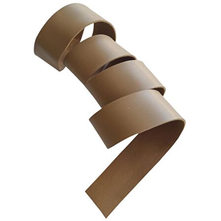 4 cm Şerit Suni Deri Vizon Renk 1 metre