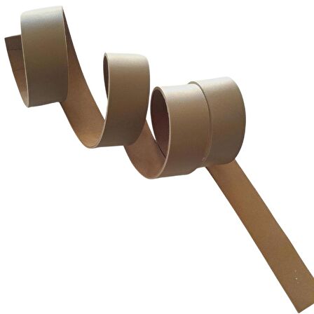 3 cm Şerit Suni Deri Vizon Renk 1 metre