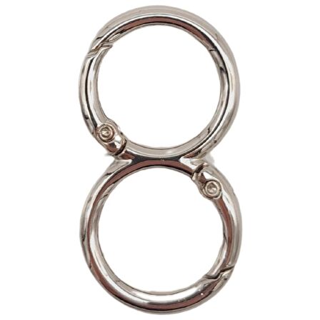 8 Model Gümüş Renk Yaylı Halka 1 Adet