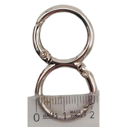 8 Model Gümüş Renk Yaylı Halka 1 Adet