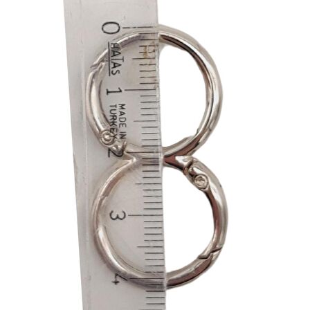 8 Model Gümüş Renk Yaylı Halka 1 Adet