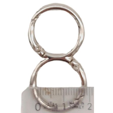 8 Model Gümüş Renk Yaylı Halka 1 Adet