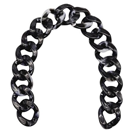 41 cm Akrilik Zincir Füme Siyah Renk