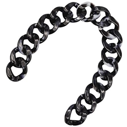 41 cm Akrilik Zincir Füme Siyah Renk