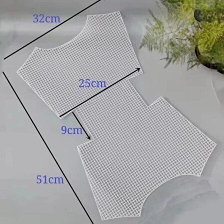 Kelebek Model Plastik Kanvas Beyaz Renk