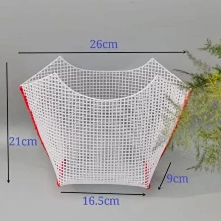 Kelebek Model Plastik Kanvas Beyaz Renk