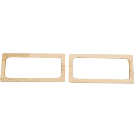 Dikdörtgen Model 9x20 cm Açık Ahşap Renk Ahşap Çanta Sapı