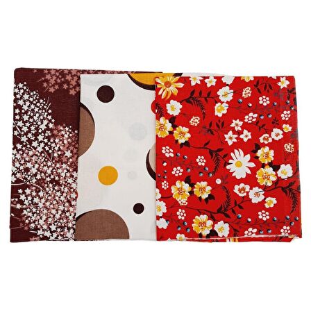 60x35 cm Pamuklu Astarlık Kumaş Set:09