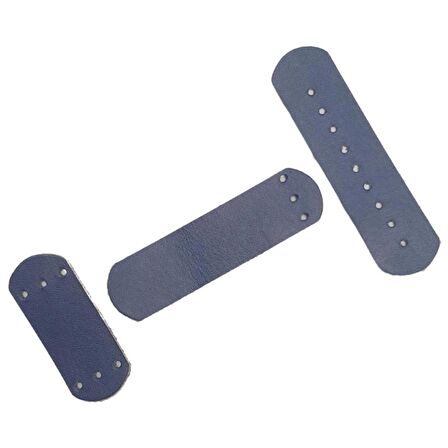 Gerçek Deri Kilit Set Lacivert Renk