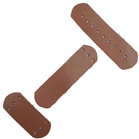 Gerçek Deri Kilit Set Sütlü Kahve Renk