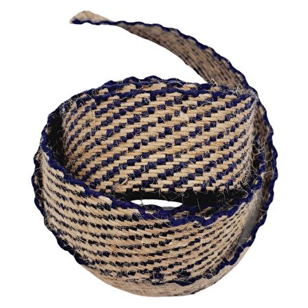 3.5 cm Jüt Kolon Lacivert Renk 1 metre