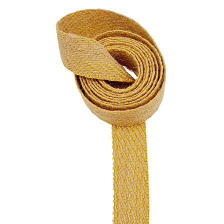 3.5 cm Jüt Kolon Sarı Renk 1 metre