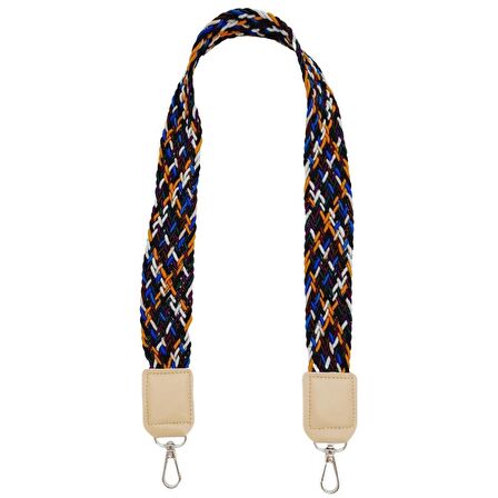 Ledi Supra Örgü Model Bej Renk Derili Çanta Sapı Gümüş Metalli