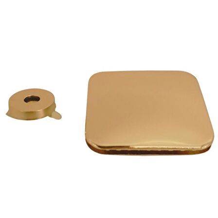 Light Gold Renk 5x4.5 cm Mıknatıslı Kilit