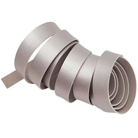 Angel Çanta Aksesuar 2 cm Şerit Suni Deri Gümüş Renk 1 metre